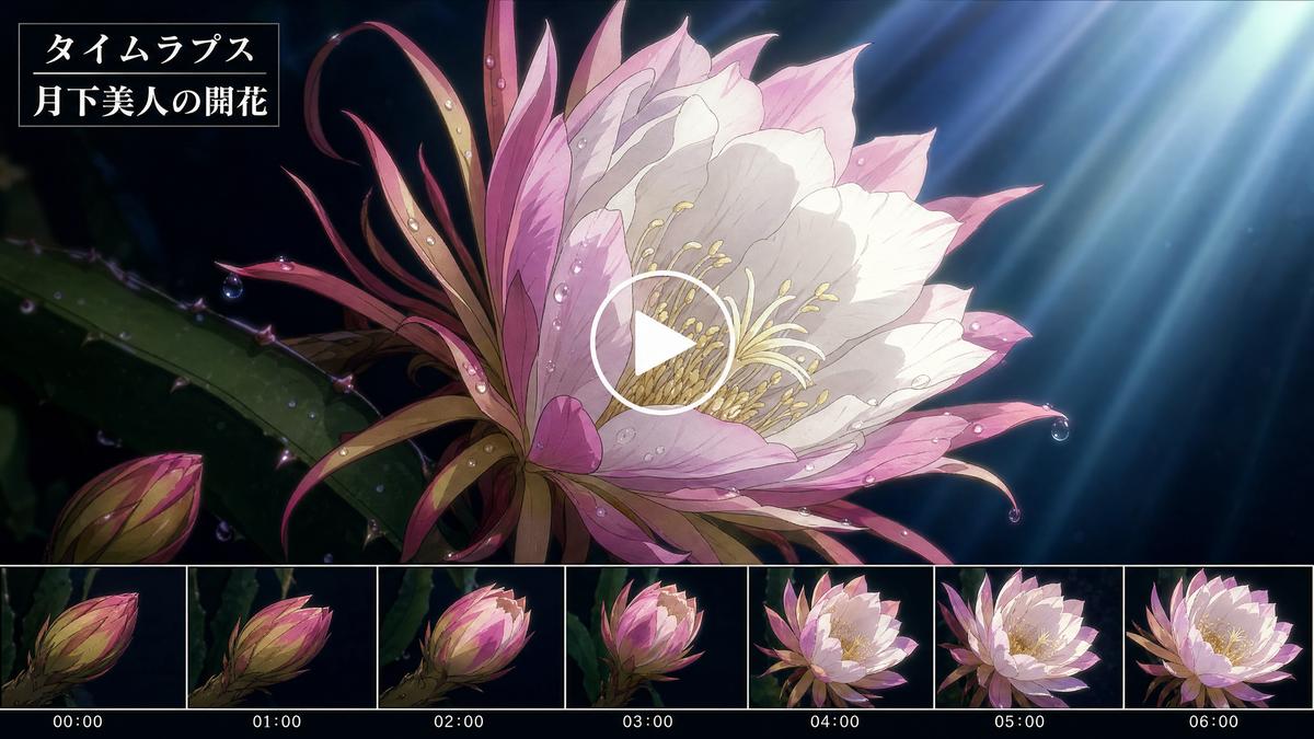 小马拉大车小马拉大车动漫视频-花朵绽放延时摄影